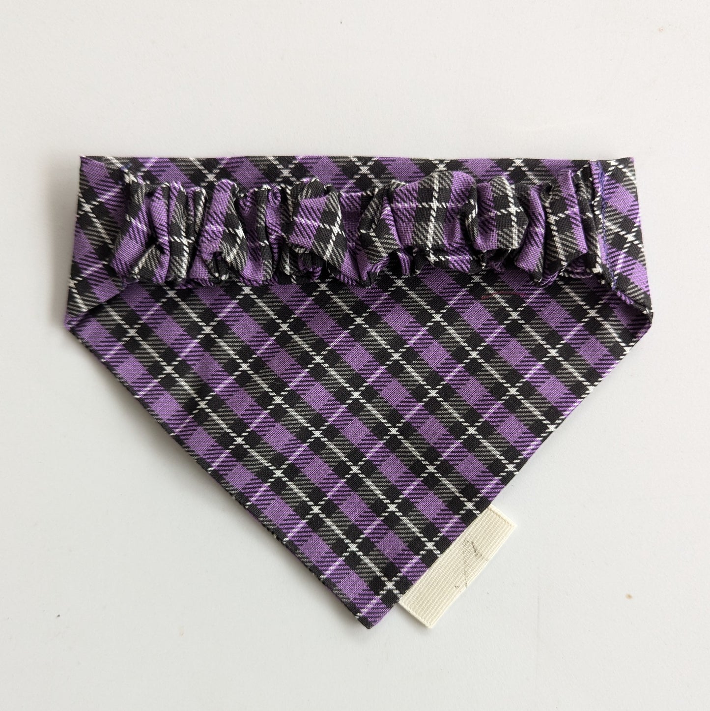 Halloween Purple & Black Checker- Bandana