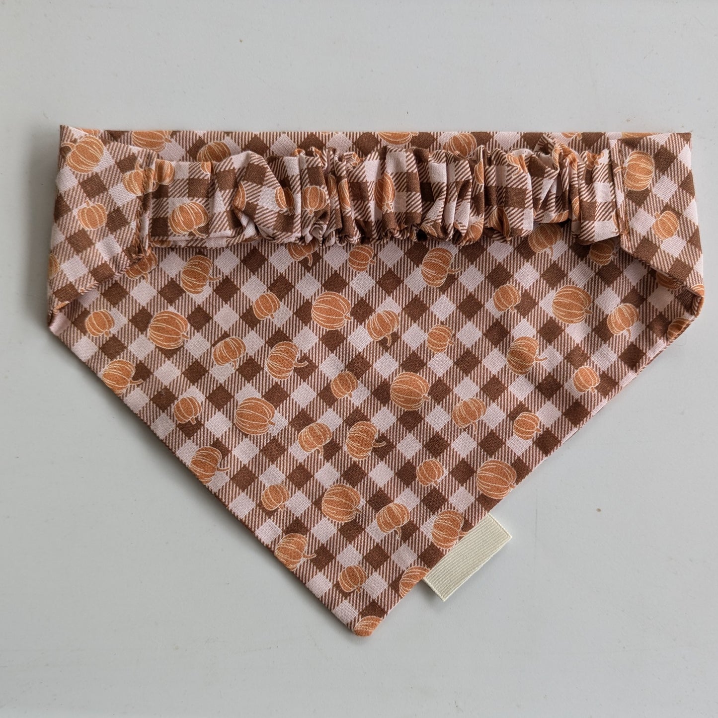 Fall Pumpkin Checkers- Bandana