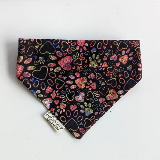 Heart Paws Bandana